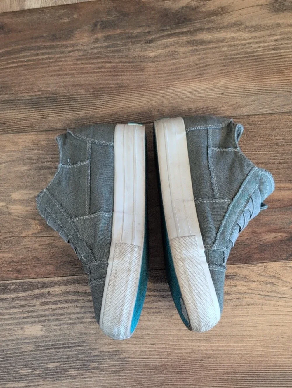 Jenn Ardor Mid Top Canvas Slip-On Sneakers 7   580A